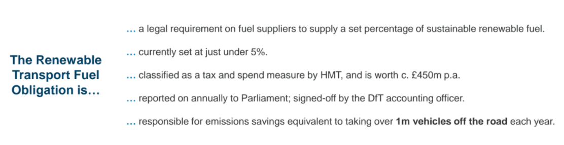 renewable transport fuel obligation