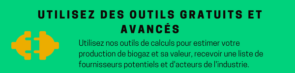 Outils pour le biogaz: gratuits et avancés