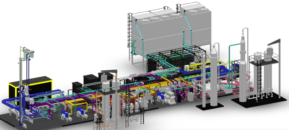 Sysgaz and Greenmac - Usine d’épuration des gaz typique d’une capacité de 20 TPJ